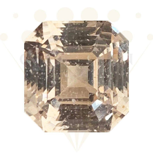 Natural Unheated Champagne Peach Sapphire 4.55 Carats - Baza Boutique 