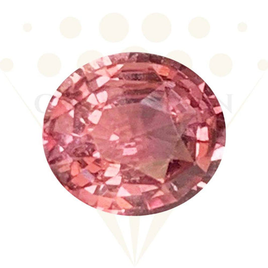 Natural padpadscha sapphire gemstone