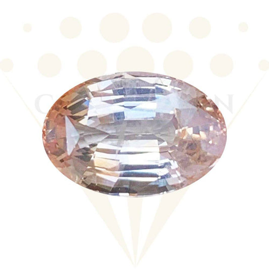 4.11 Cts Unheated Padparadscha Sapphire - (UH) - Baza Boutique 