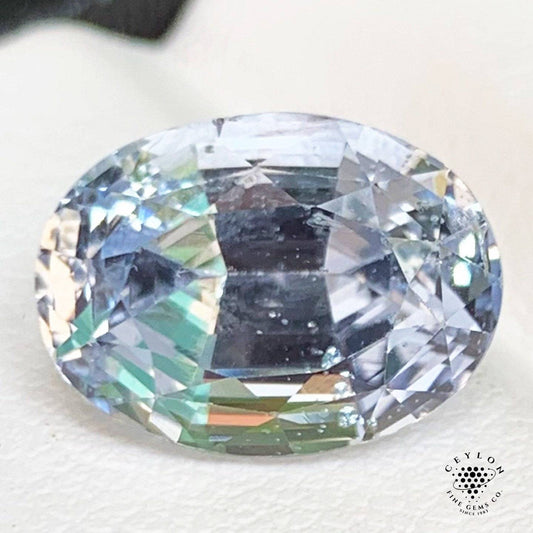8.03 Cts Unheated Brilliant White Sapphire - (UH) - Baza Boutique 