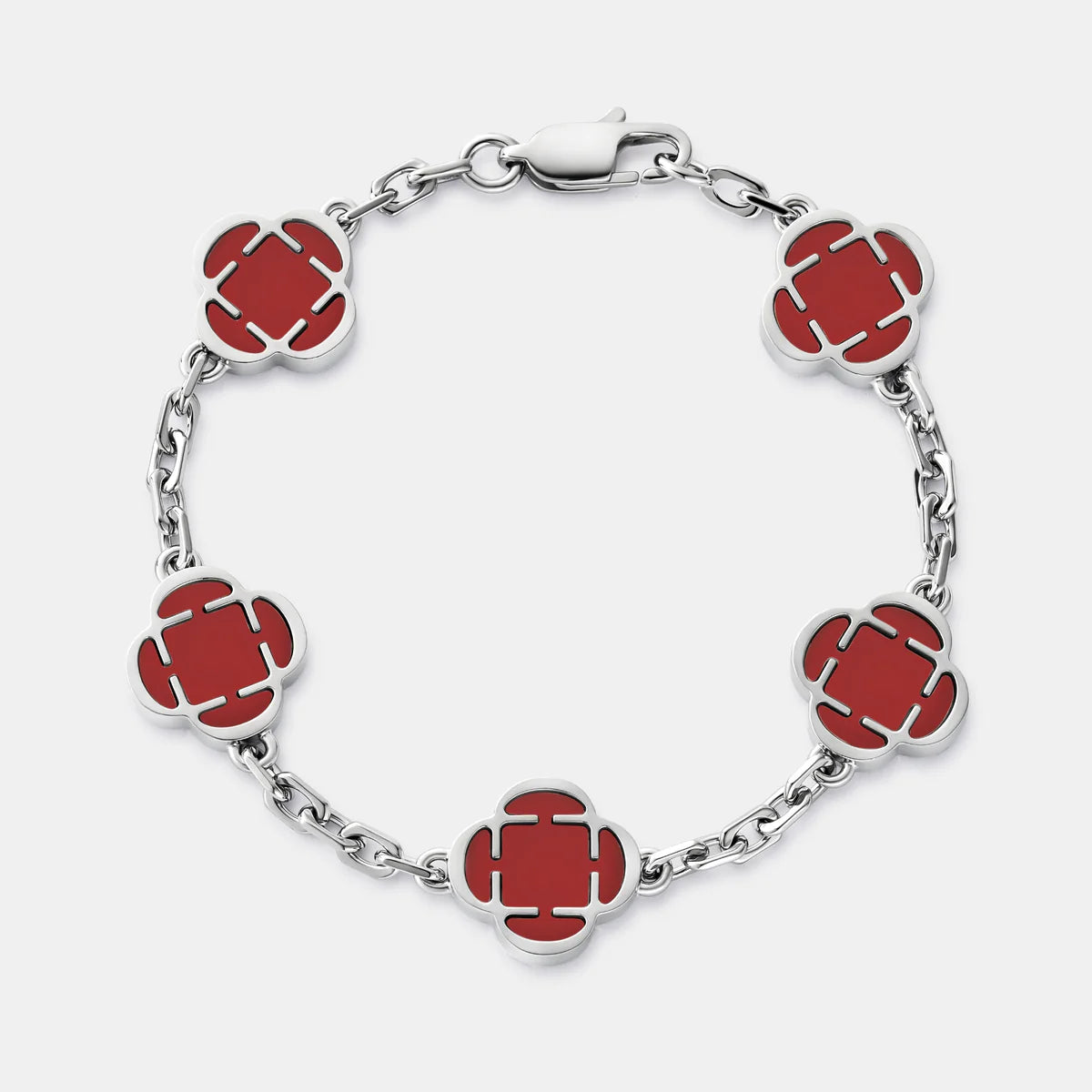 Red Clover Stone Bracelet