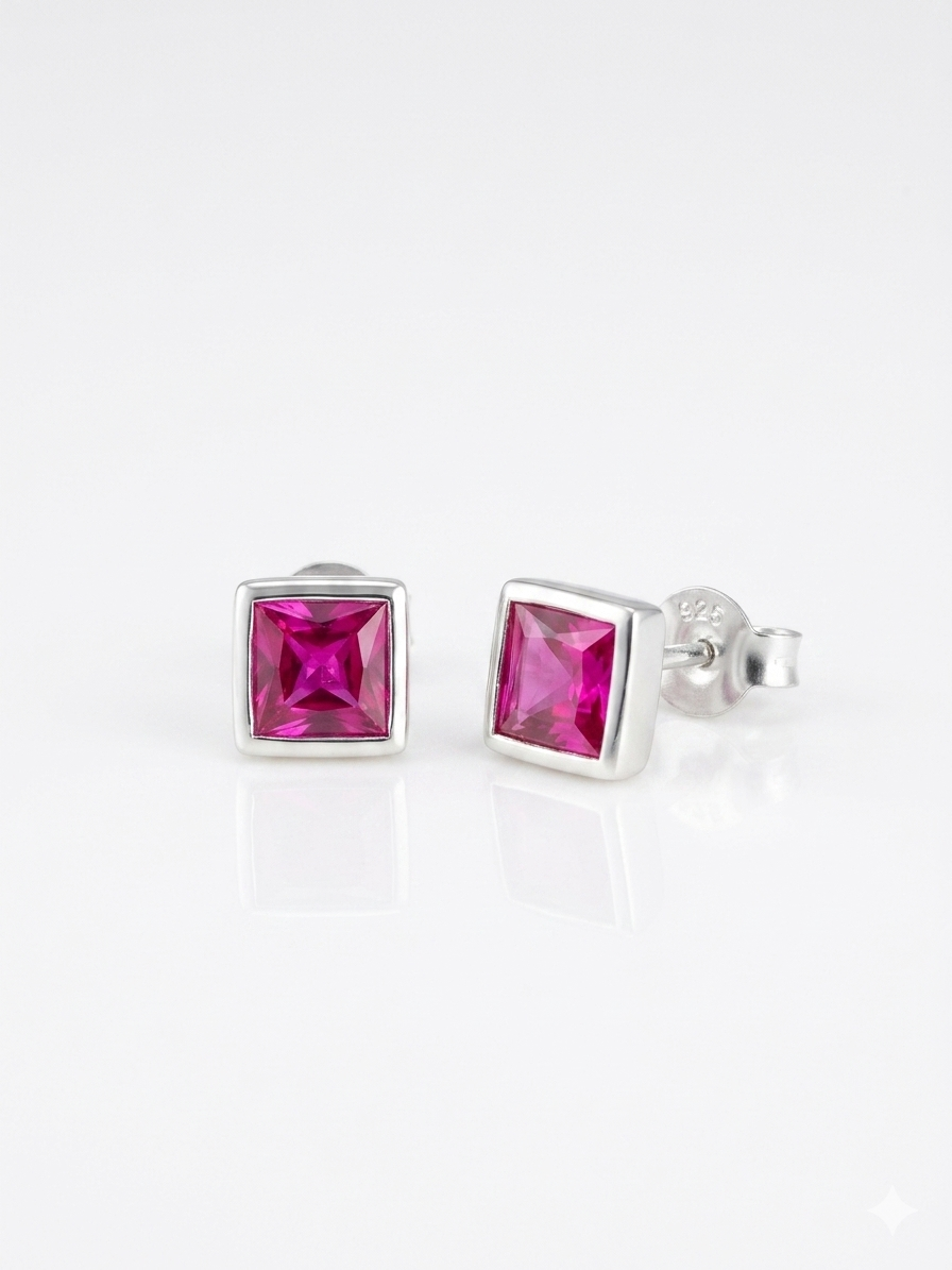 Princess Pink Studs