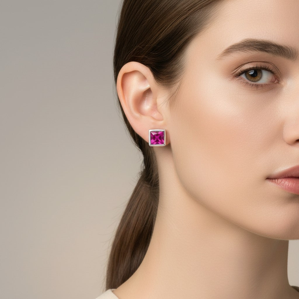 Princess Pink Studs