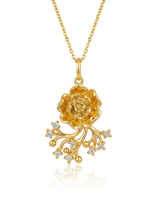 Golden Bloom Pendant