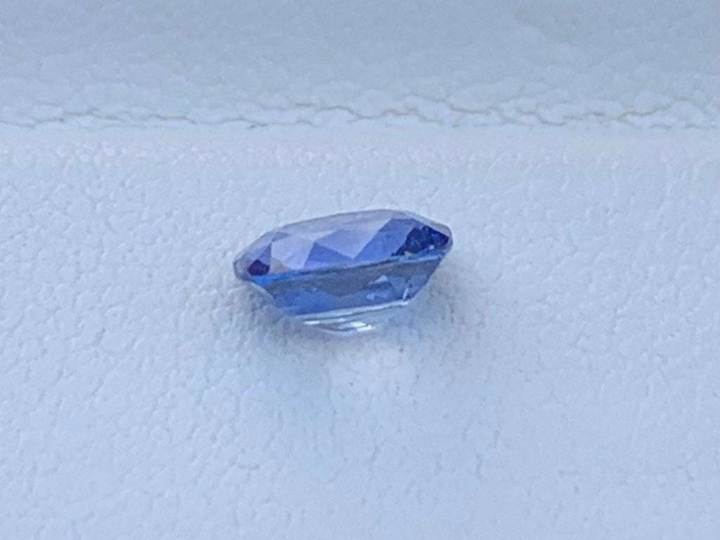Cornflower Blue Sapphire: 0.90 Cts Ceylon Cushion Cut