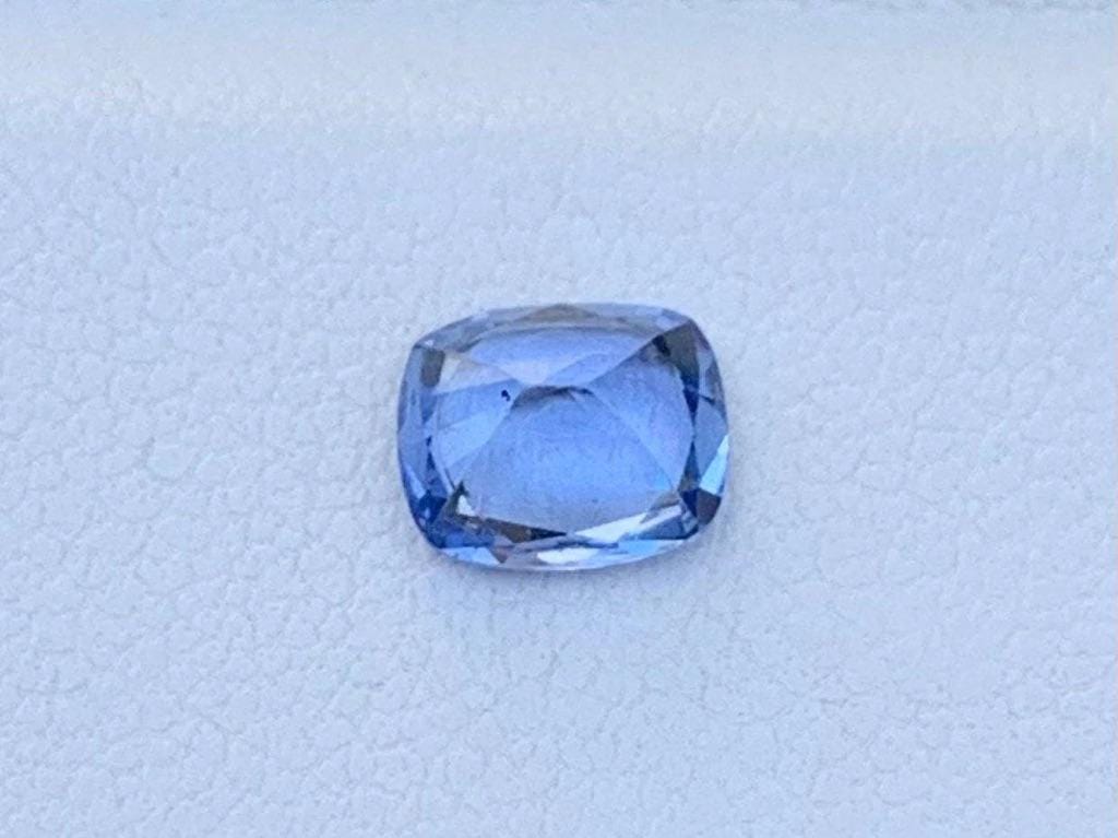 Cornflower Blue Sapphire: 0.90 Cts Ceylon Cushion Cut