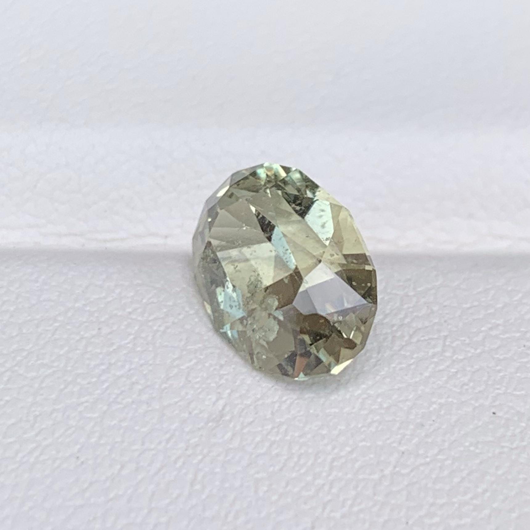 Mint Green Sapphire 3.16ct (UH) - Baza Boutique