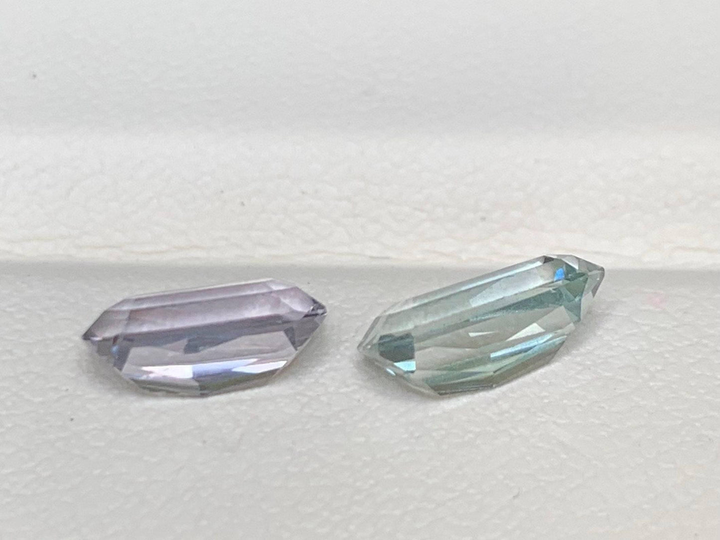Mint Sapphire Mix Match Pair 1.86/1.88ct - (UH) - Baza Boutique