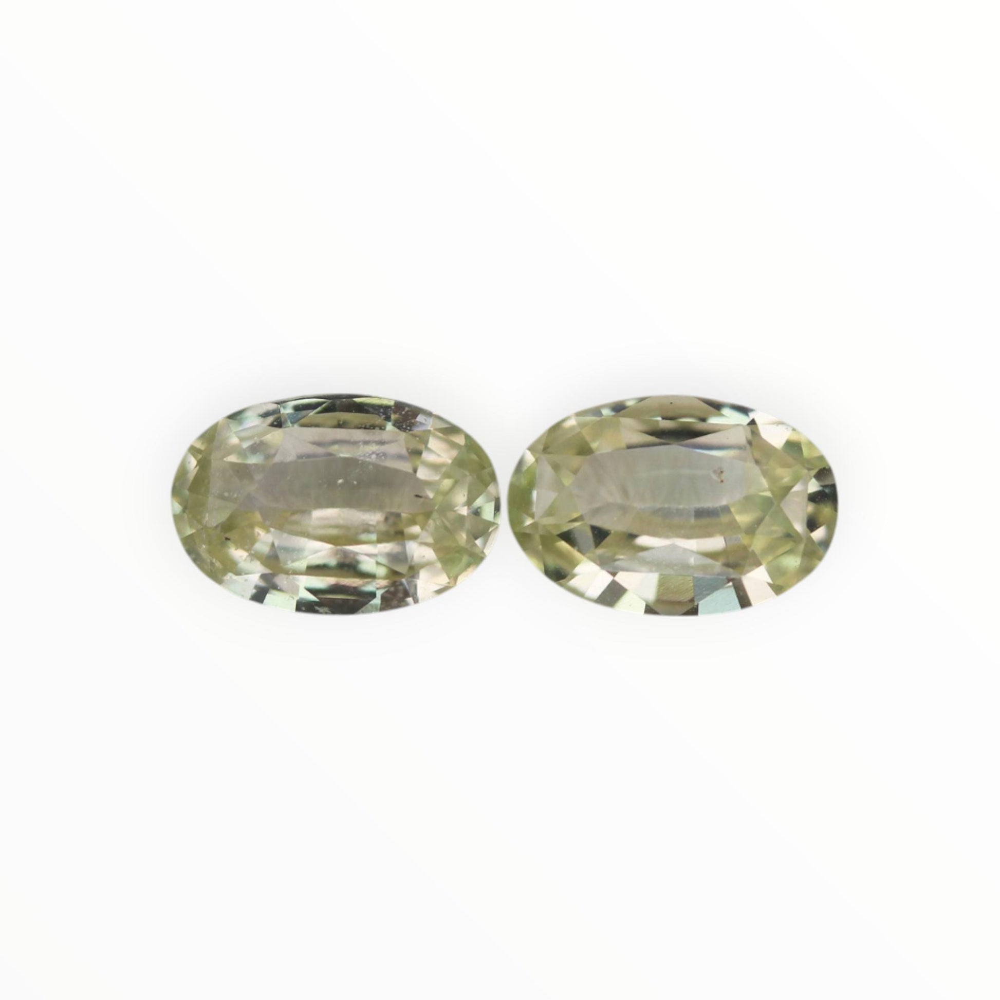 Natural Mint Green Sapphire Pair 1.80/1.79ct- (UH) - Baza Boutique