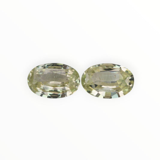 Natural Mint Green Sapphire Pair 1.80/1.79ct- (UH) - Baza Boutique