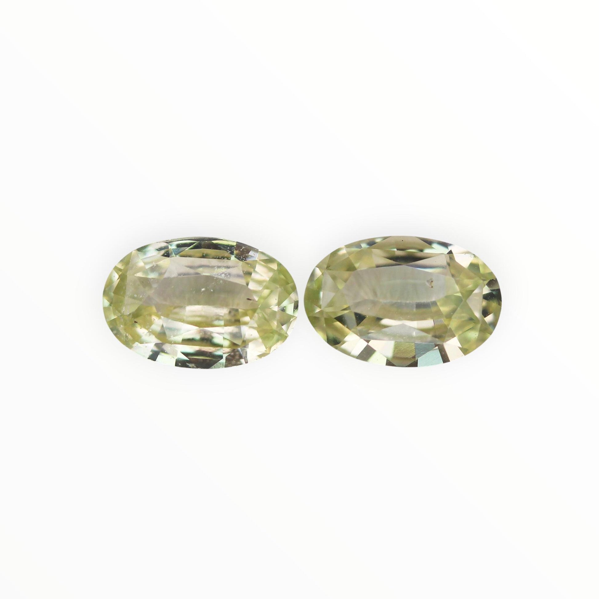 Natural Mint Green Sapphire Pair 1.80/1.79ct- (UH) - Baza Boutique