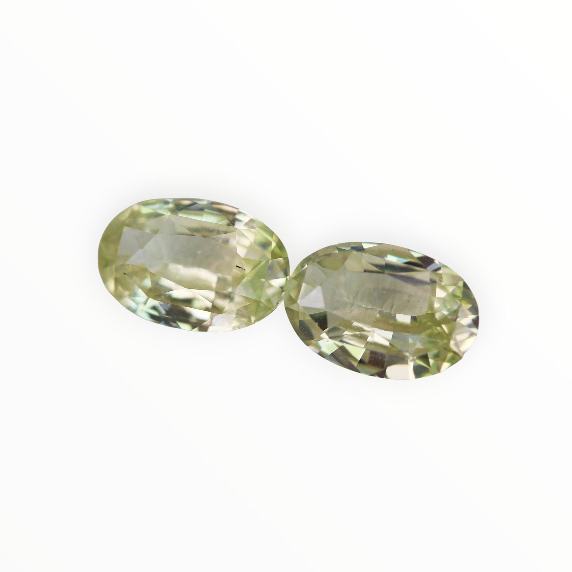 Natural Mint Green Sapphire Pair 1.80/1.79ct- (UH) - Baza Boutique