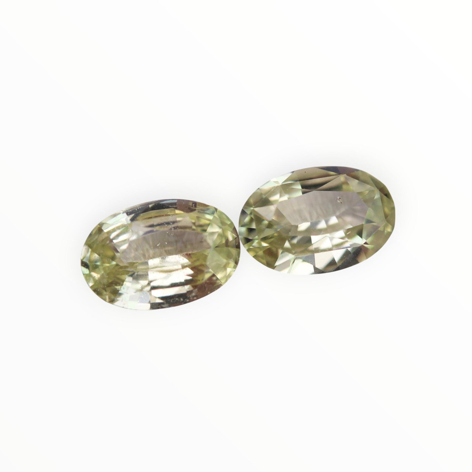Natural Mint Green Sapphire Pair 1.80/1.79ct- (UH) - Baza Boutique