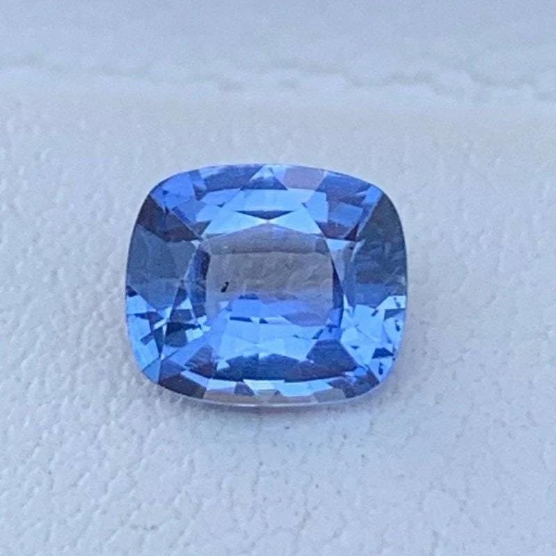 Cornflower Blue Sapphire: 0.90 Cts Ceylon Cushion Cut