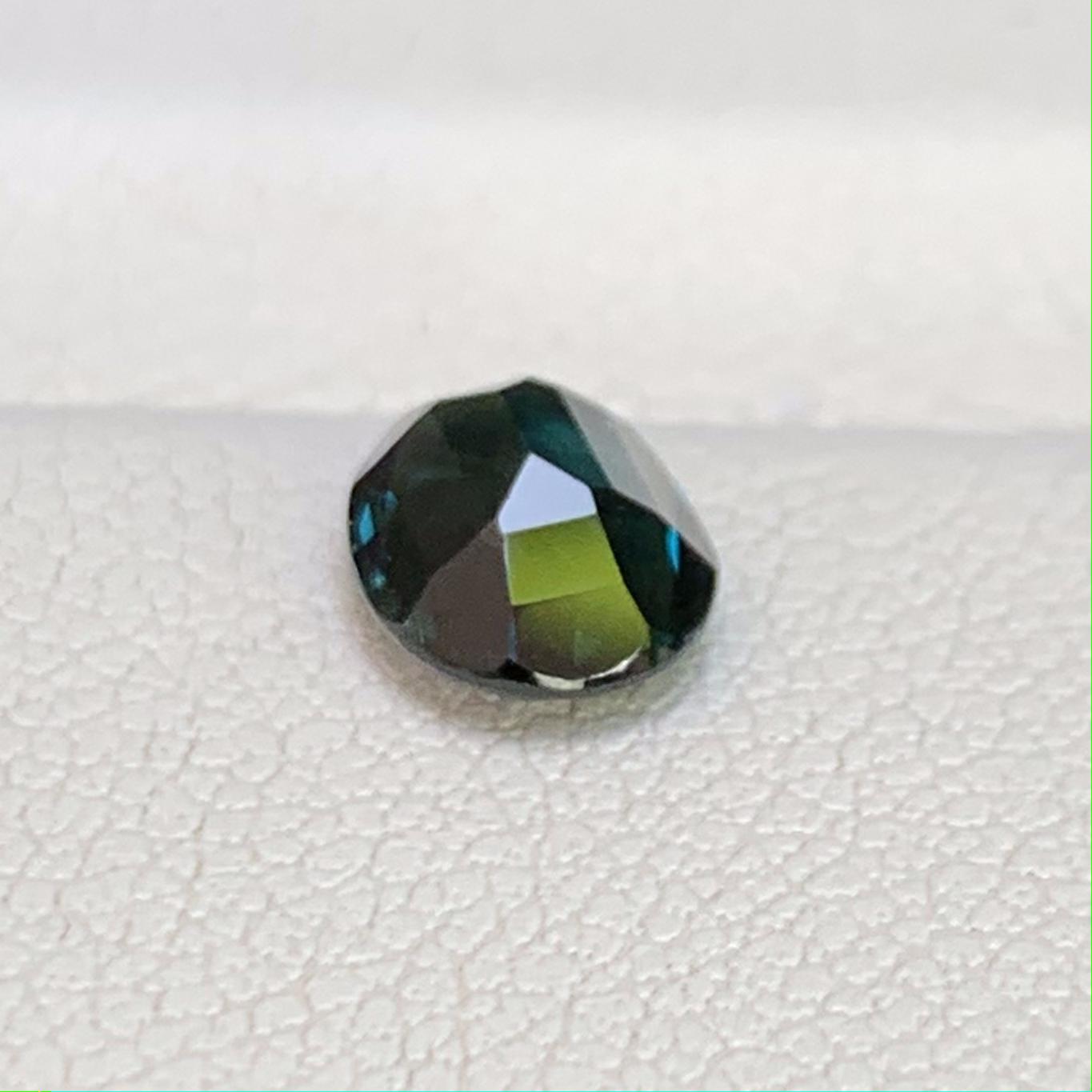 Natural Peacock Teal Sapphire 1.23ct - (UH)