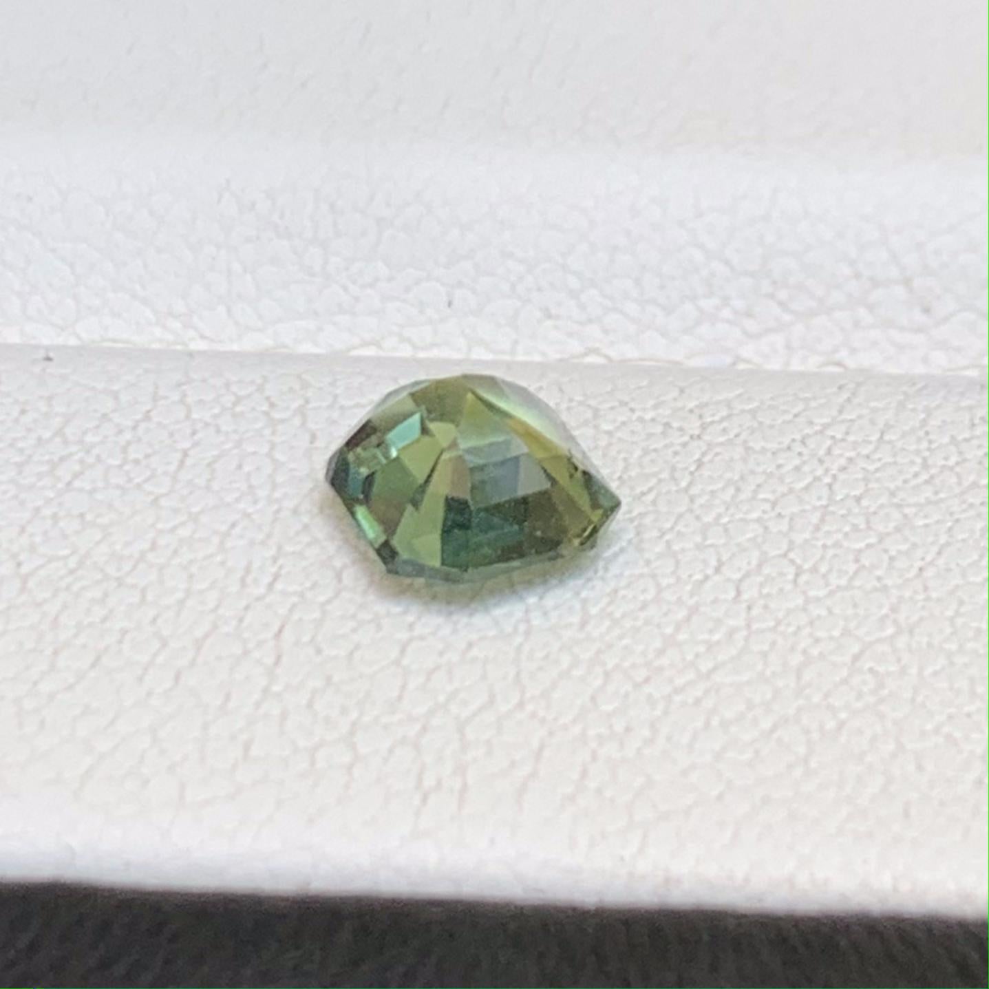 Natural Green Teal Sapphire 1.13ct - (UH) - Baza Boutique