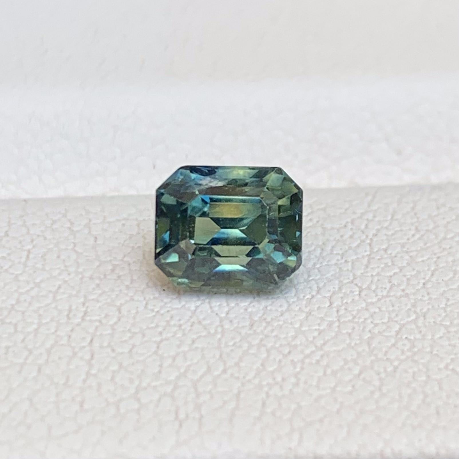 Natural Teal Sapphire 1.33ct - (UH) - Baza Boutique
