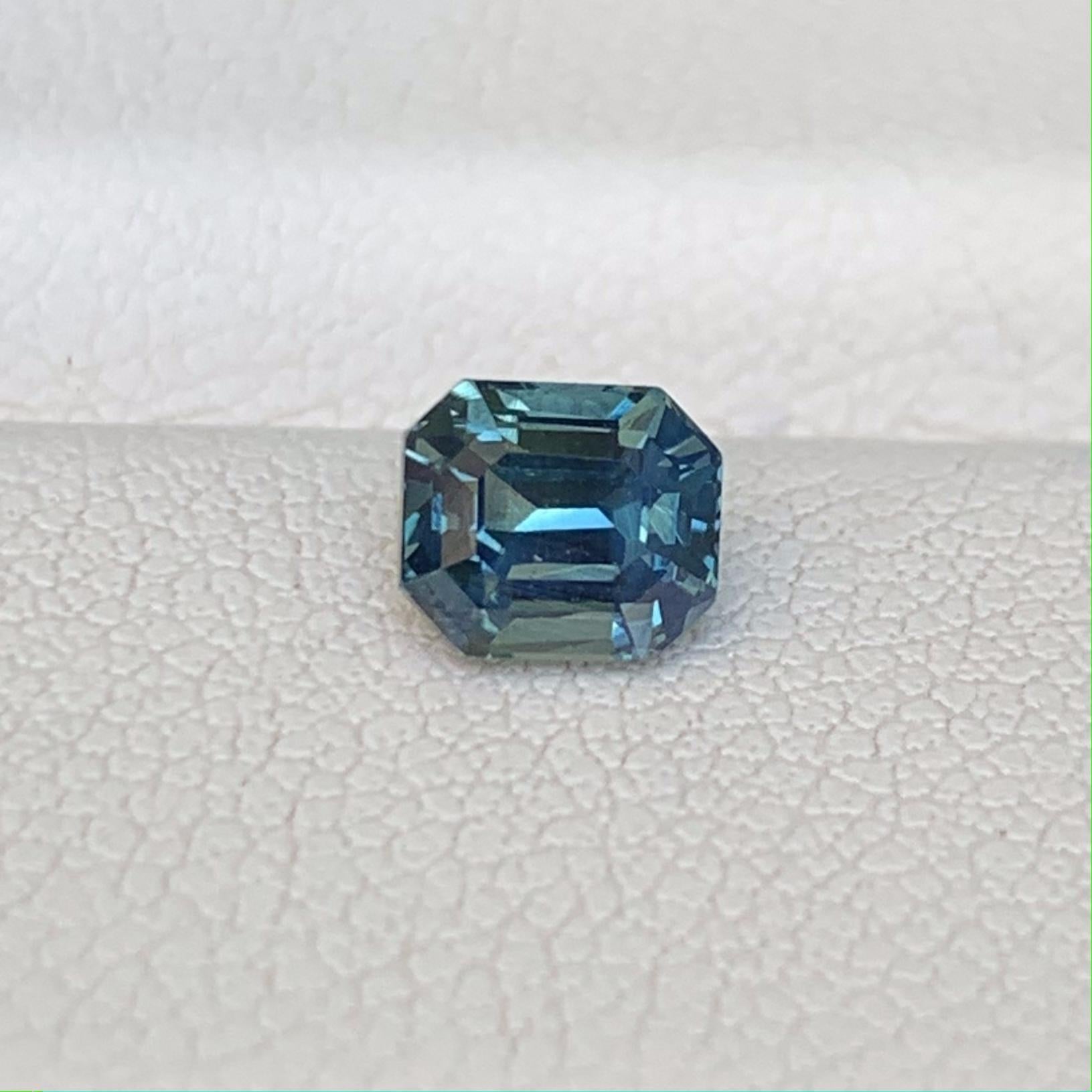 Natural Teal Sapphire 0.99ct - (UH) - Baza Boutique