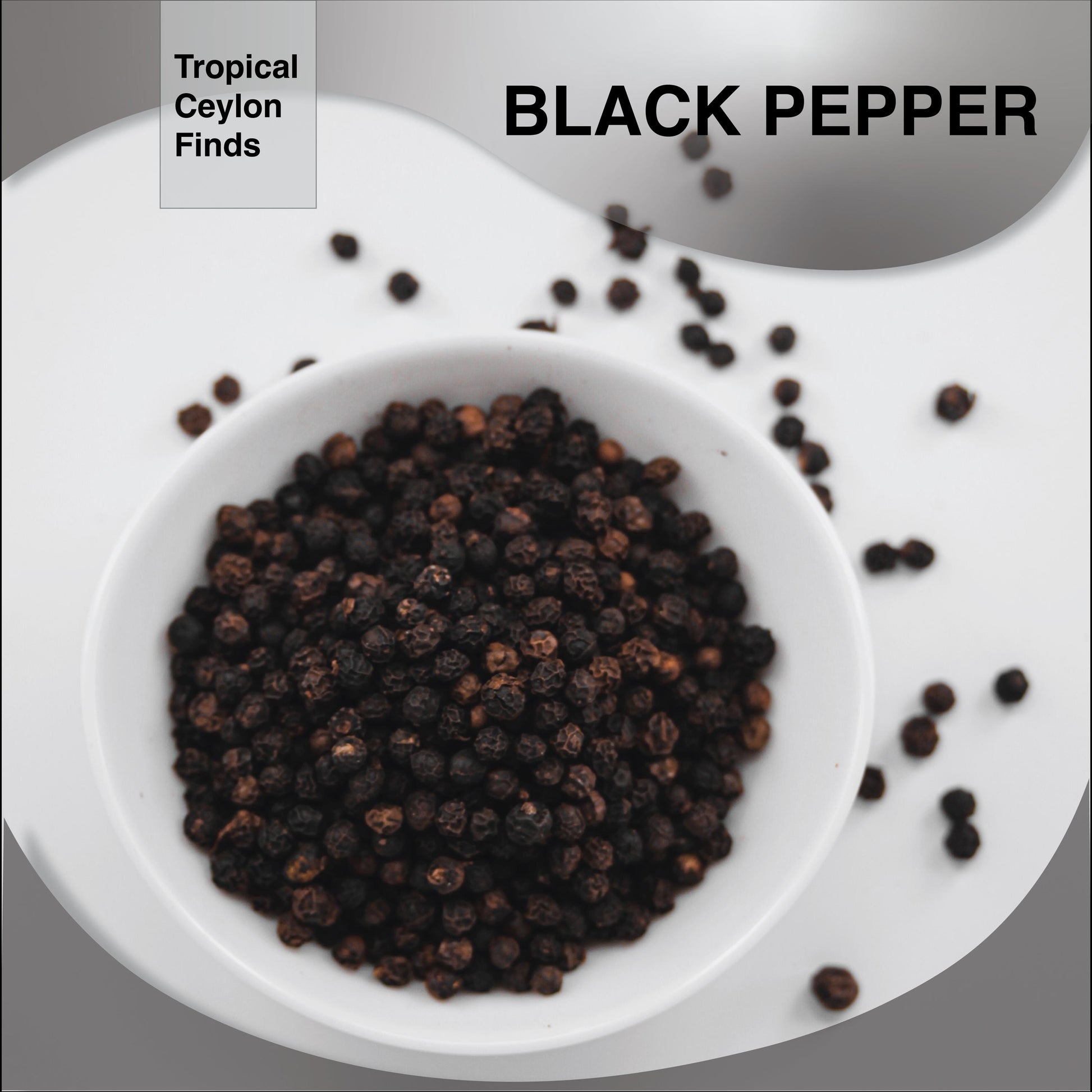 Organic Ceylon Black Peppercorns - Baza Boutique
