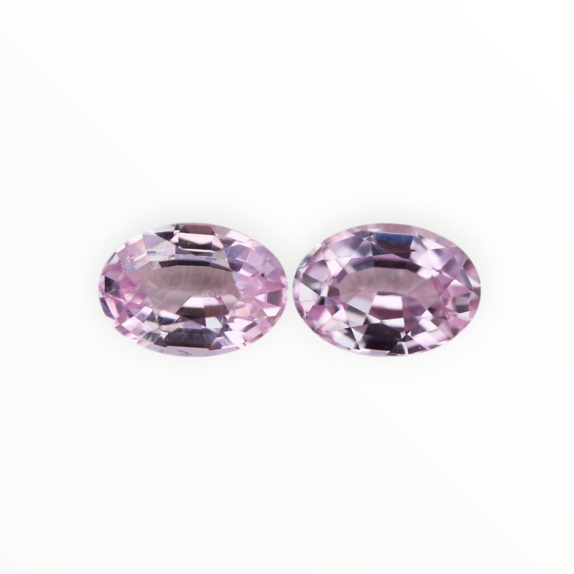 Peach Sapphire Pair 1.78ct - (UH) - Baza Boutique