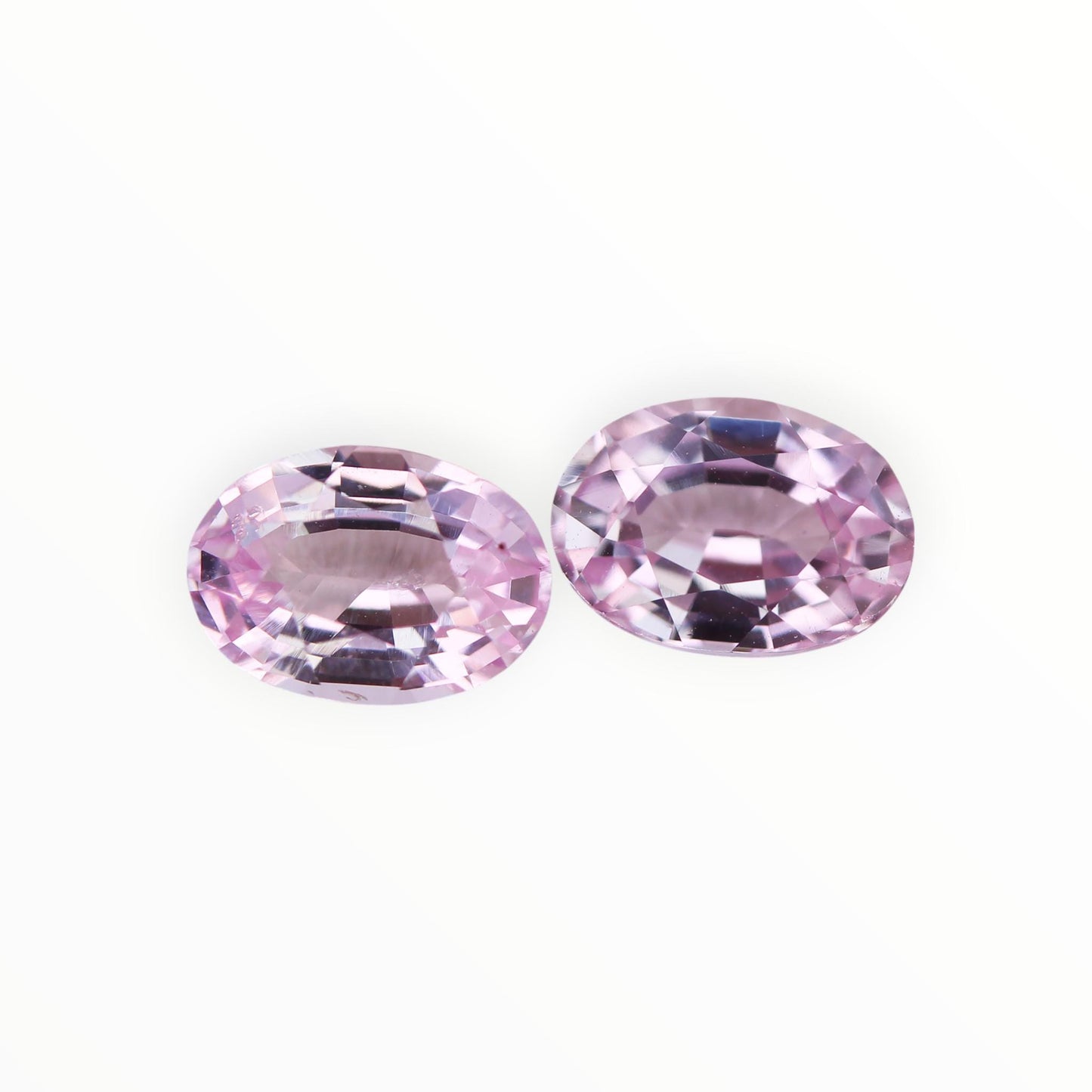 Peach Sapphire Pair 1.78ct - (UH) - Baza Boutique