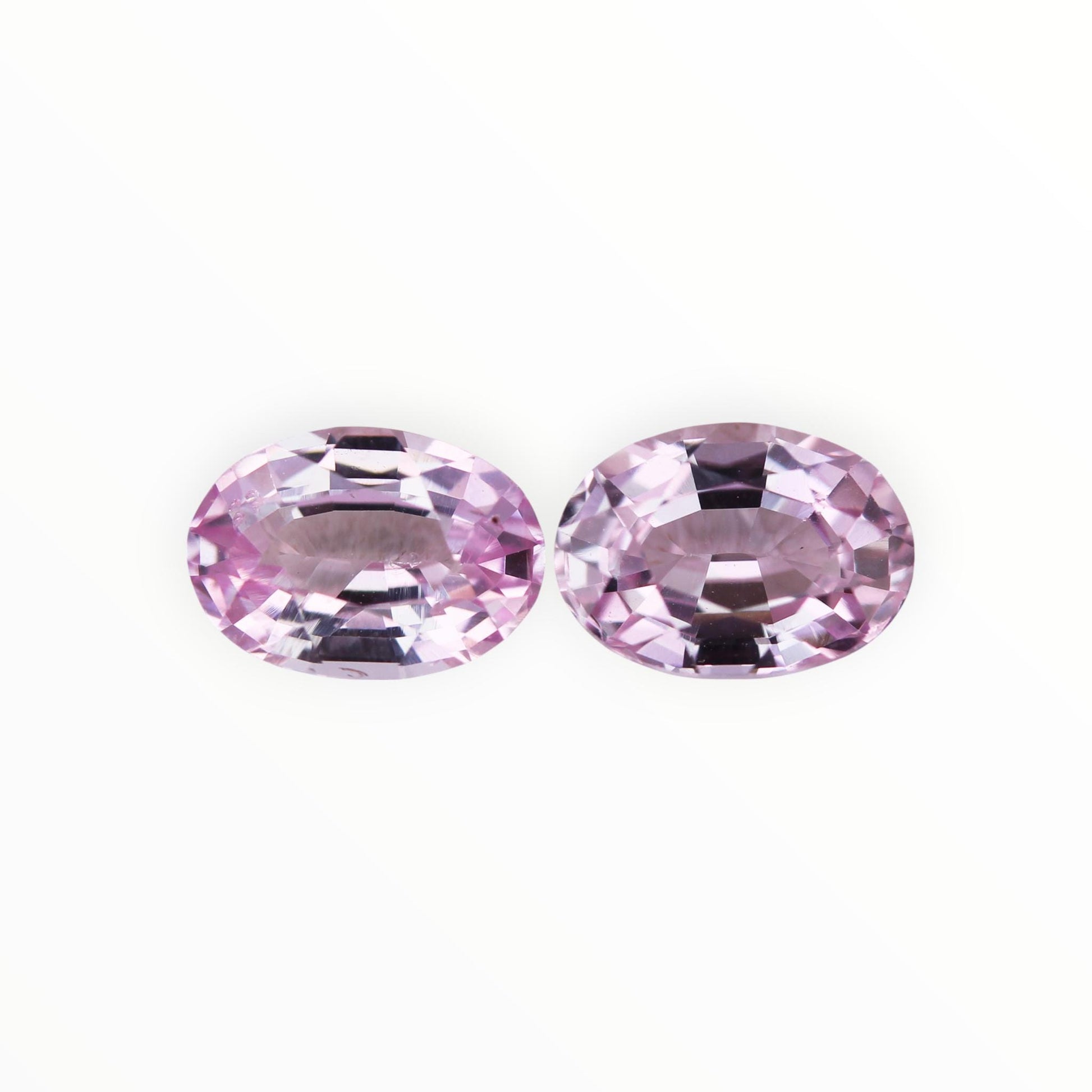 Peach Sapphire Pair 1.78ct - (UH) - Baza Boutique