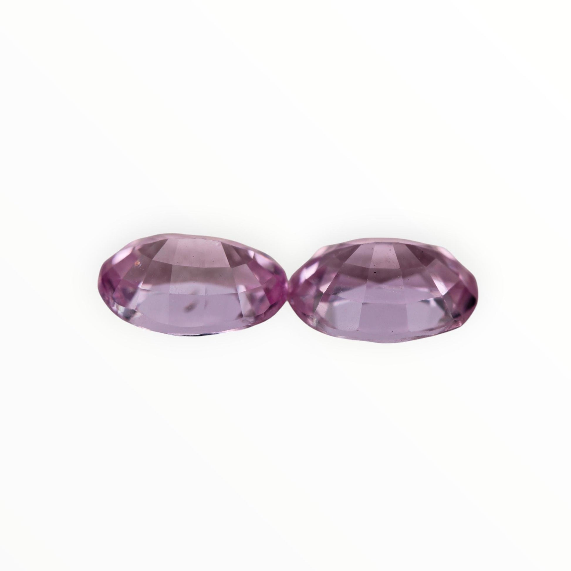 Peach Sapphire Pair 1.78ct - (UH) - Baza Boutique