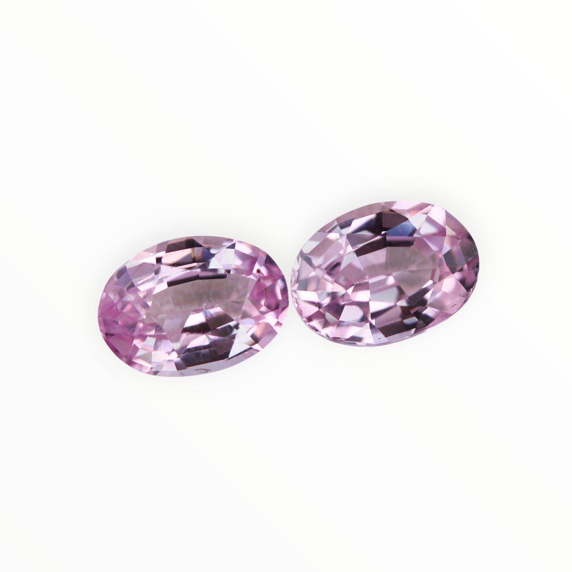 Peach Sapphire Pair 1.78ct - (UH) - Baza Boutique
