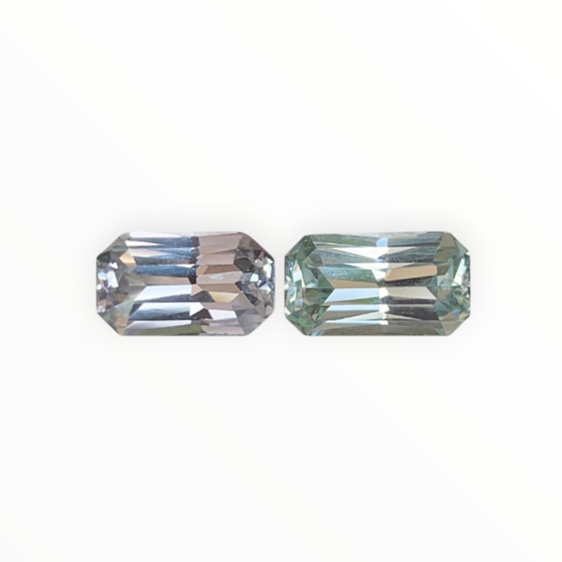Mint Sapphire Mix Match Pair 1.86/1.88ct - (UH) - Baza Boutique