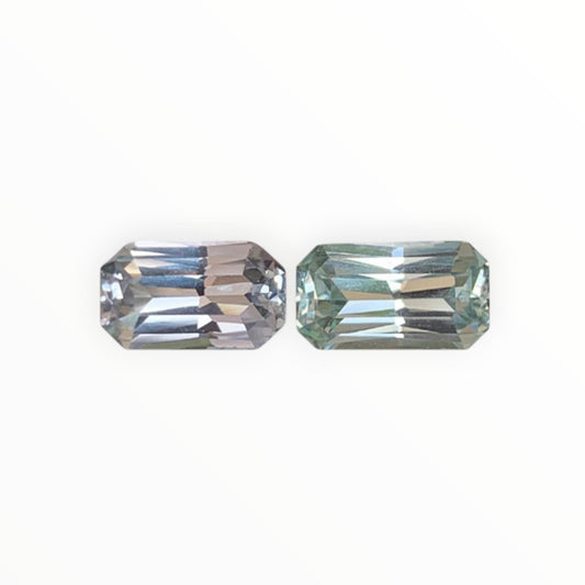Mint Sapphire Mix Match Pair 1.86/1.88ct - (UH) - Baza Boutique