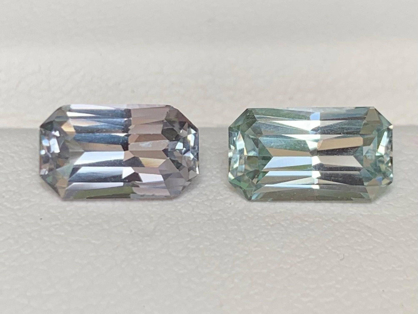 Mint Sapphire Mix Match Pair 1.86/1.88ct - (UH) - Baza Boutique