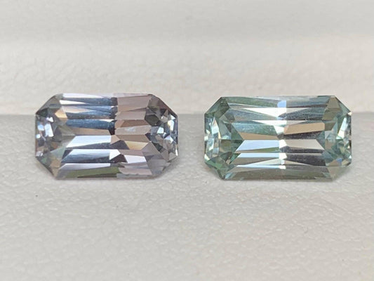 Mint Sapphire Mix Match Pair 1.86/1.88ct - (UH) - Baza Boutique