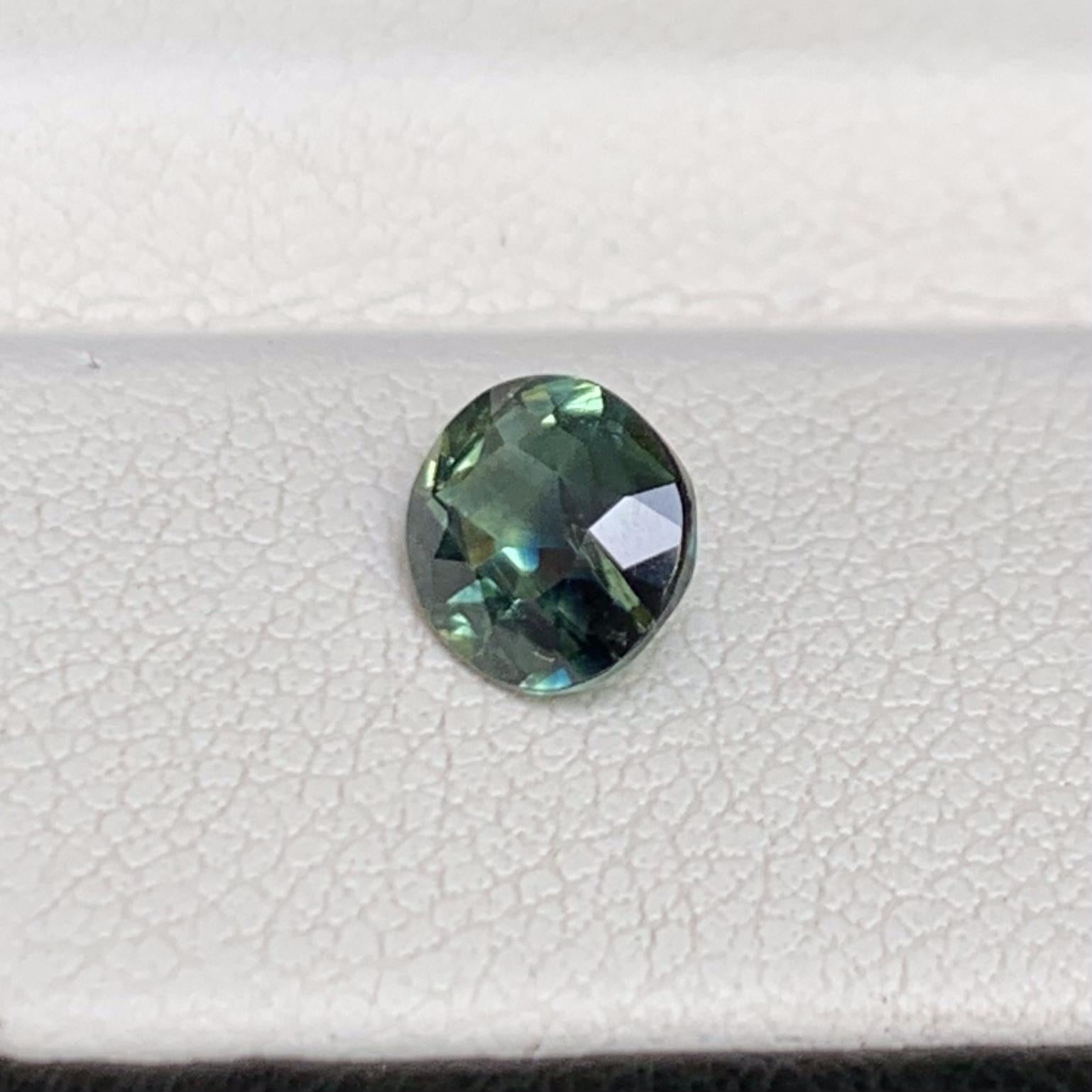 Natural Peacock Teal Sapphire 1.06ct - (UH) - Baza Boutique