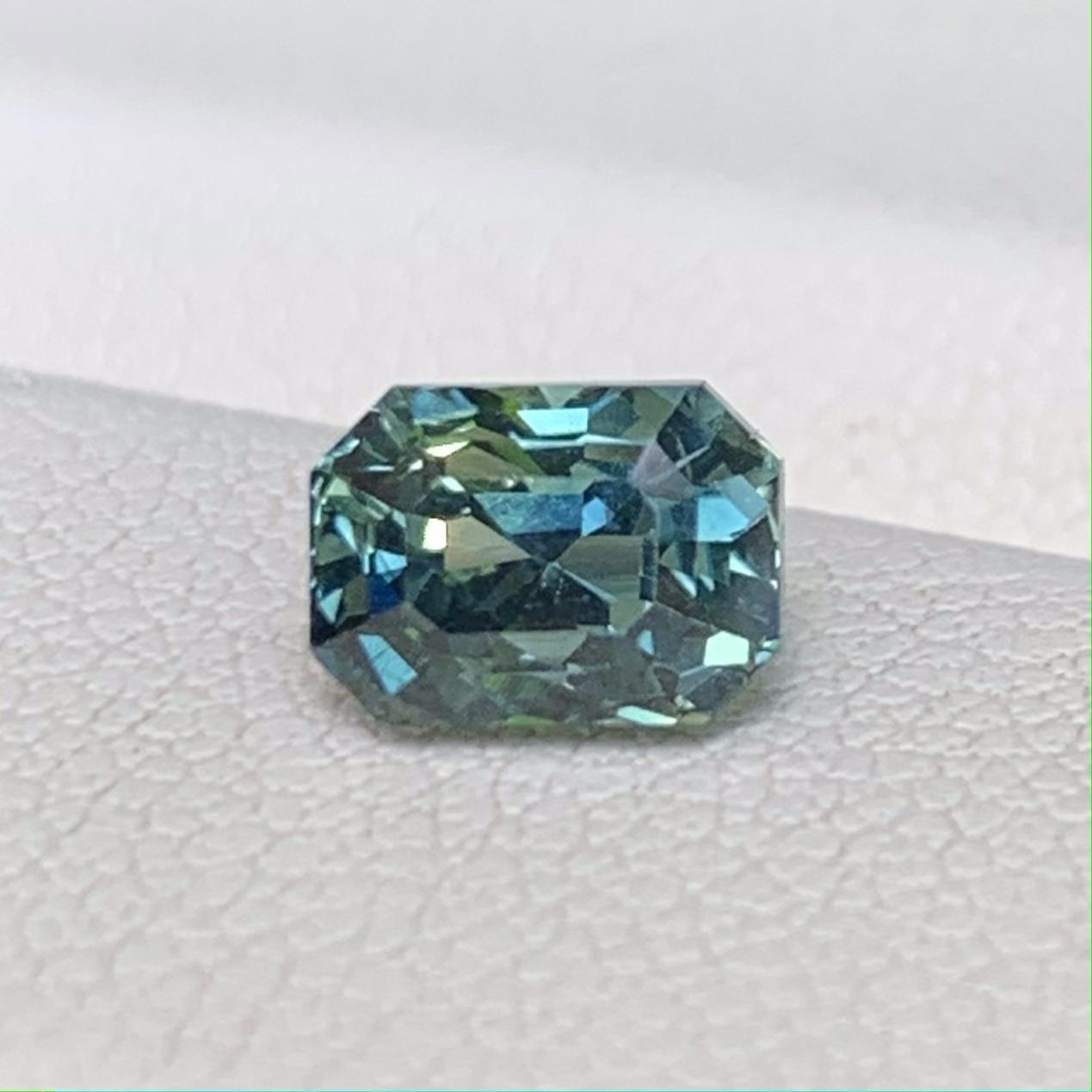 Natural Teal Sapphire 1.28ct - (UH) - Baza Boutique