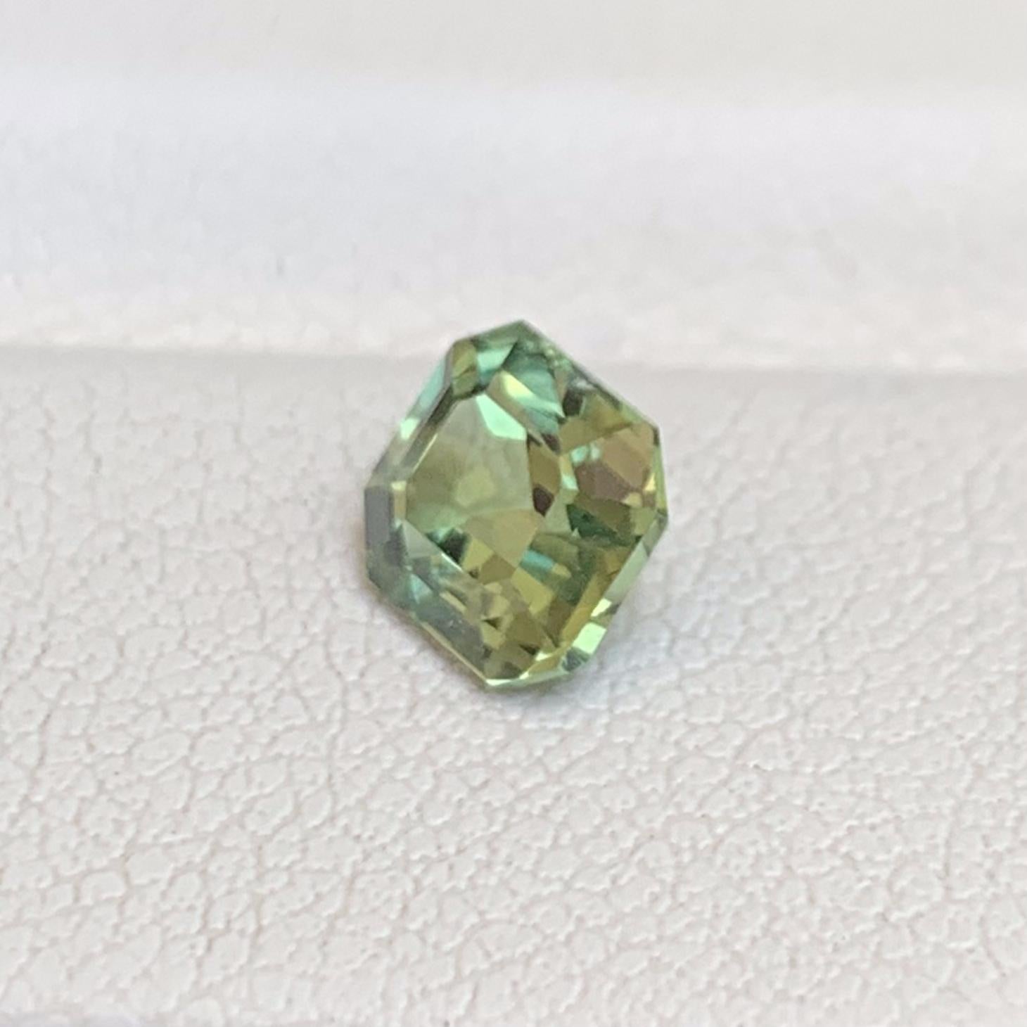 Natural Green Teal Sapphire 1.13ct - (UH) - Baza Boutique