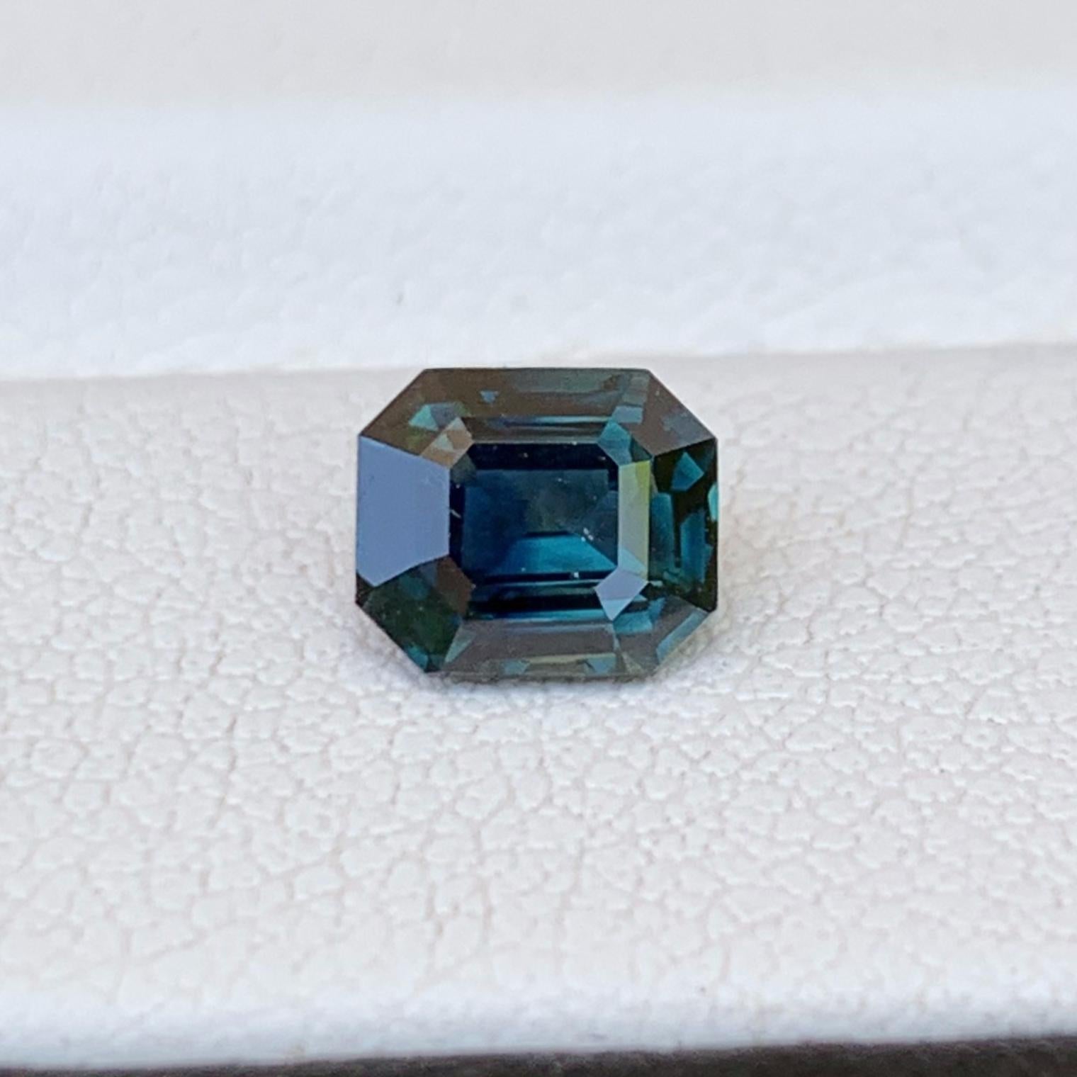 Natural Teal Sapphire 1.06ct - (UH) - Baza Boutique