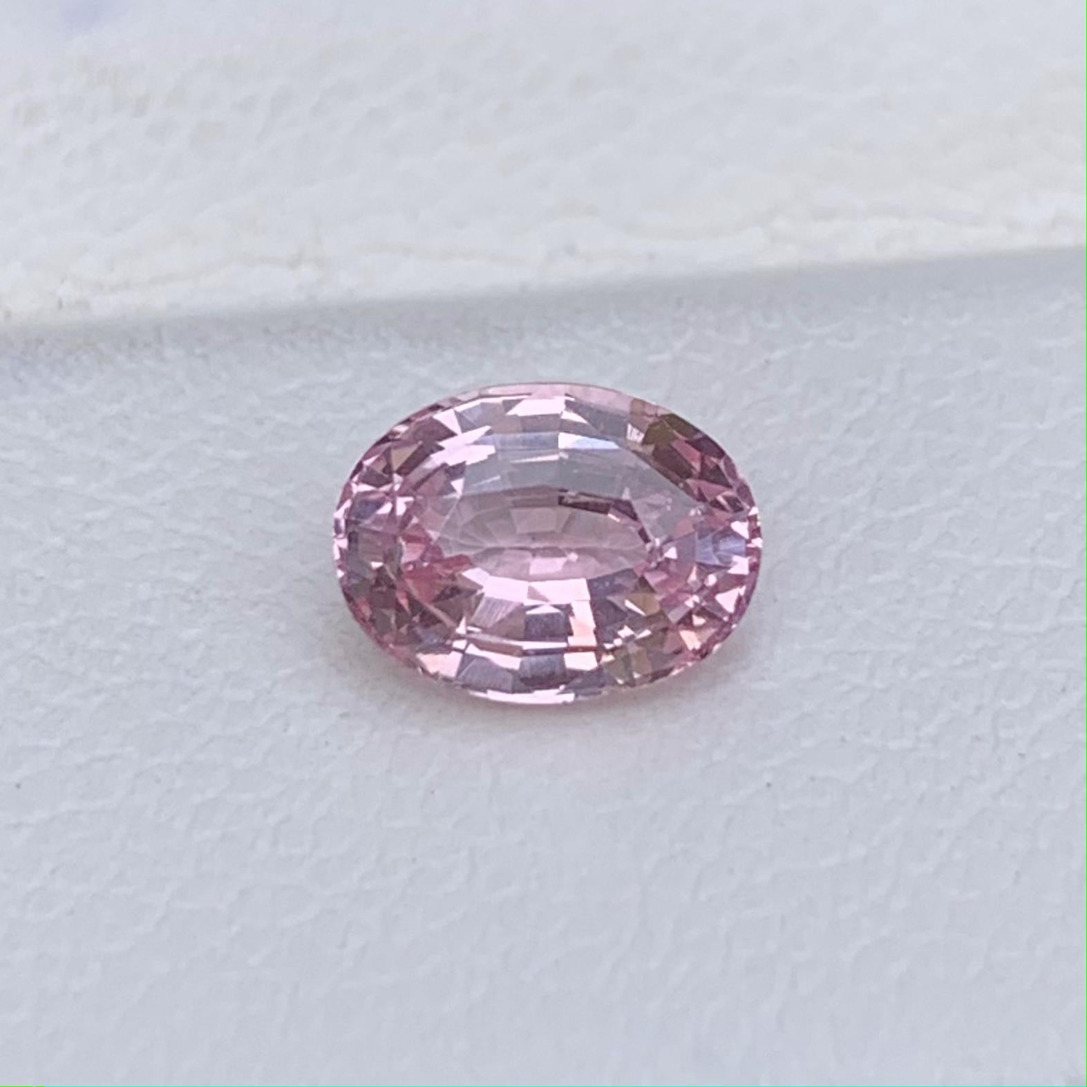 Blush Peach Sapphire 1.16ct (UH) - Baza Boutique