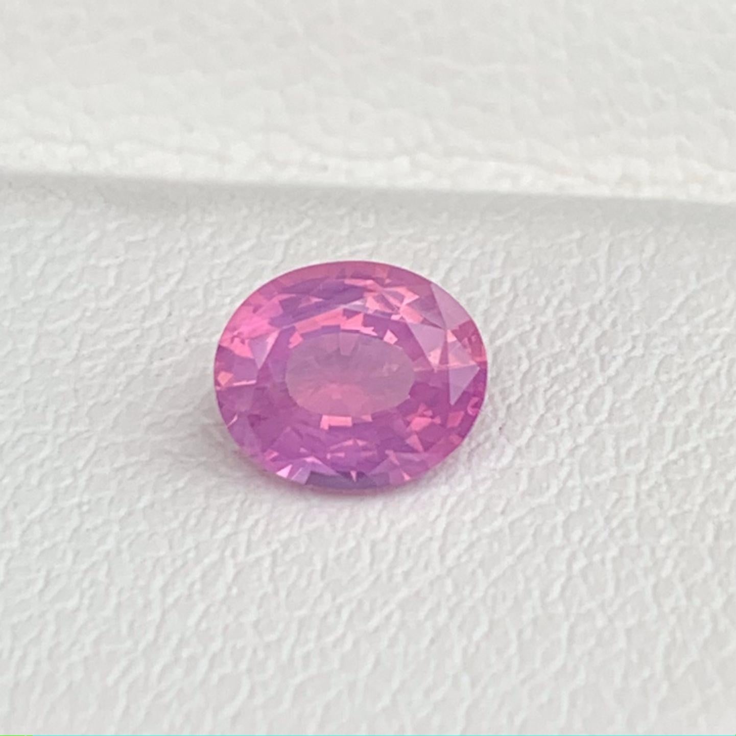 Natural Milky Padparadscha Sapphire 0.83ct - (UH) - Baza Boutique