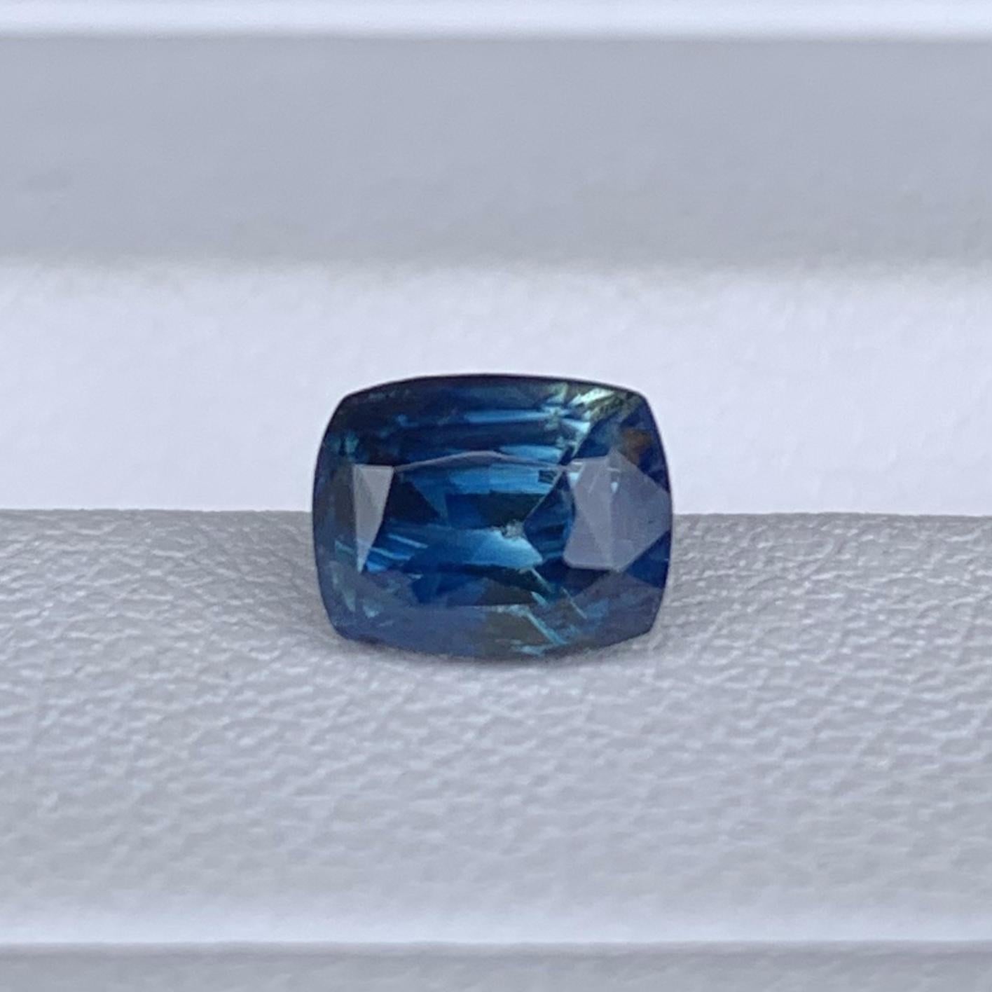 Natural Teal Sapphire 1.41ct - (UH) - Baza Boutique