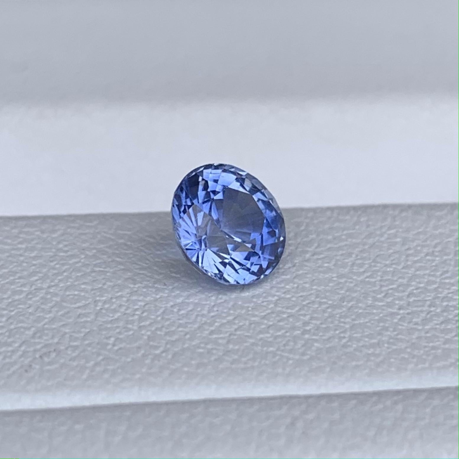 Round Cut Blue Sapphire 0.94ct (H) - Baza Boutique