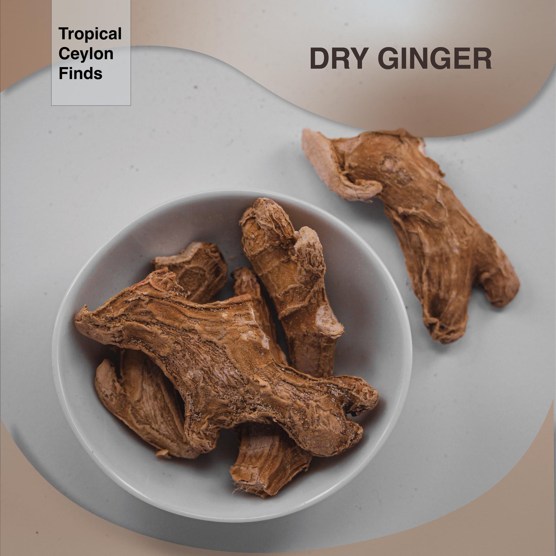 Sun-Dried Organic Ginger Whole Roots - Baza Boutique