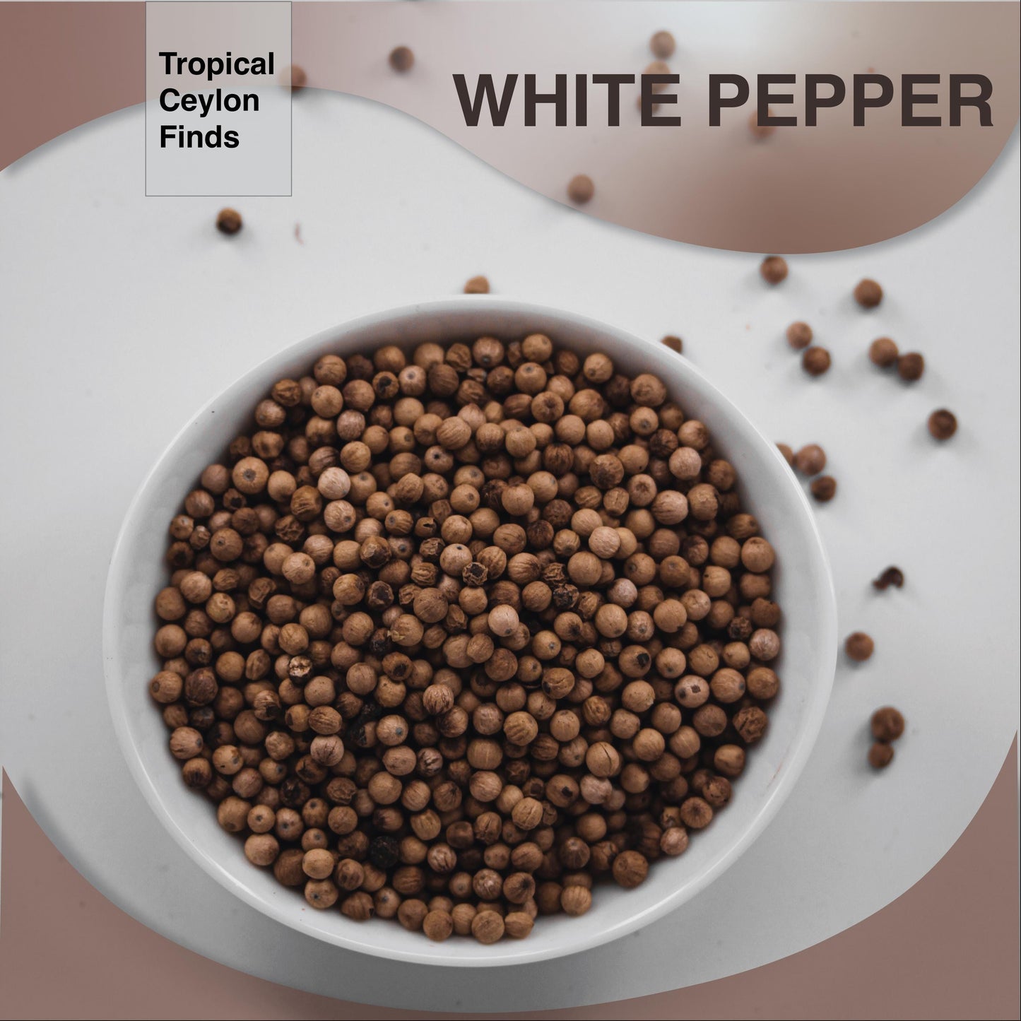 Organic White Peppercorns - Baza Boutique