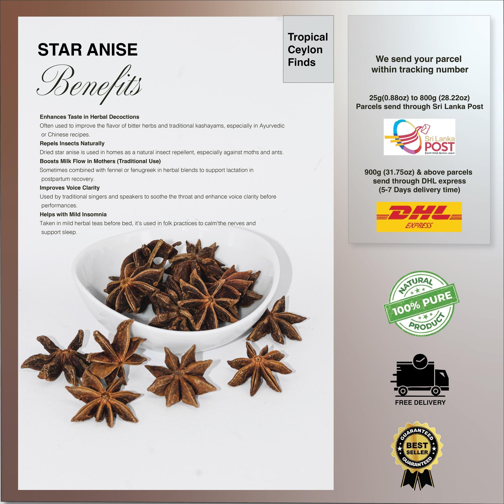 Organic Star Anise - Baza Boutique