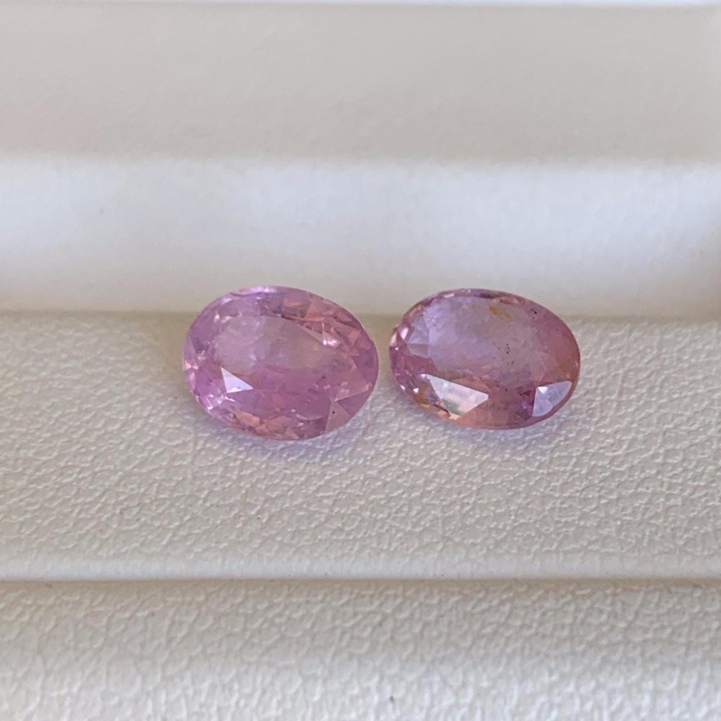 Natural Pink Sapphire Pair 2.73ct- (UH) - Baza Boutique