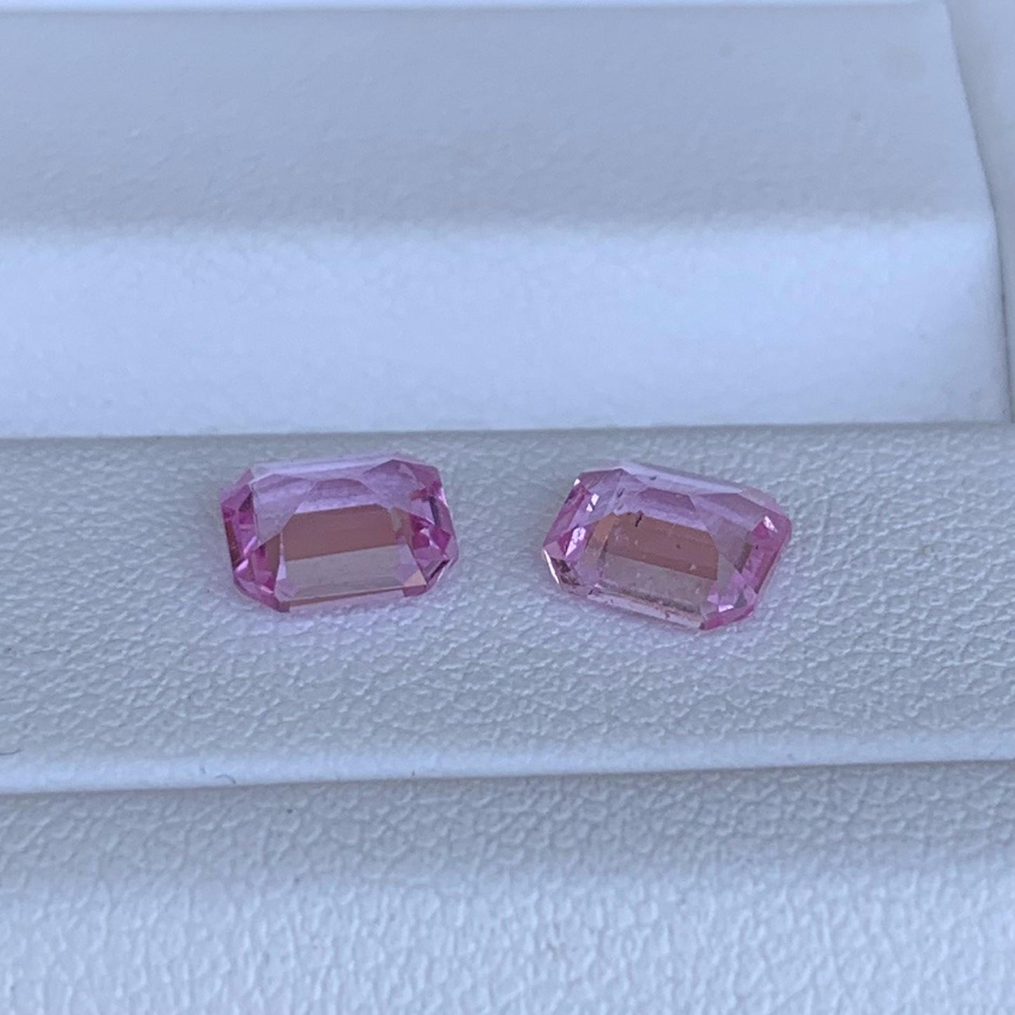 Natural Pink Sapphire Pair 2.27ct- (UH) - Baza Boutique