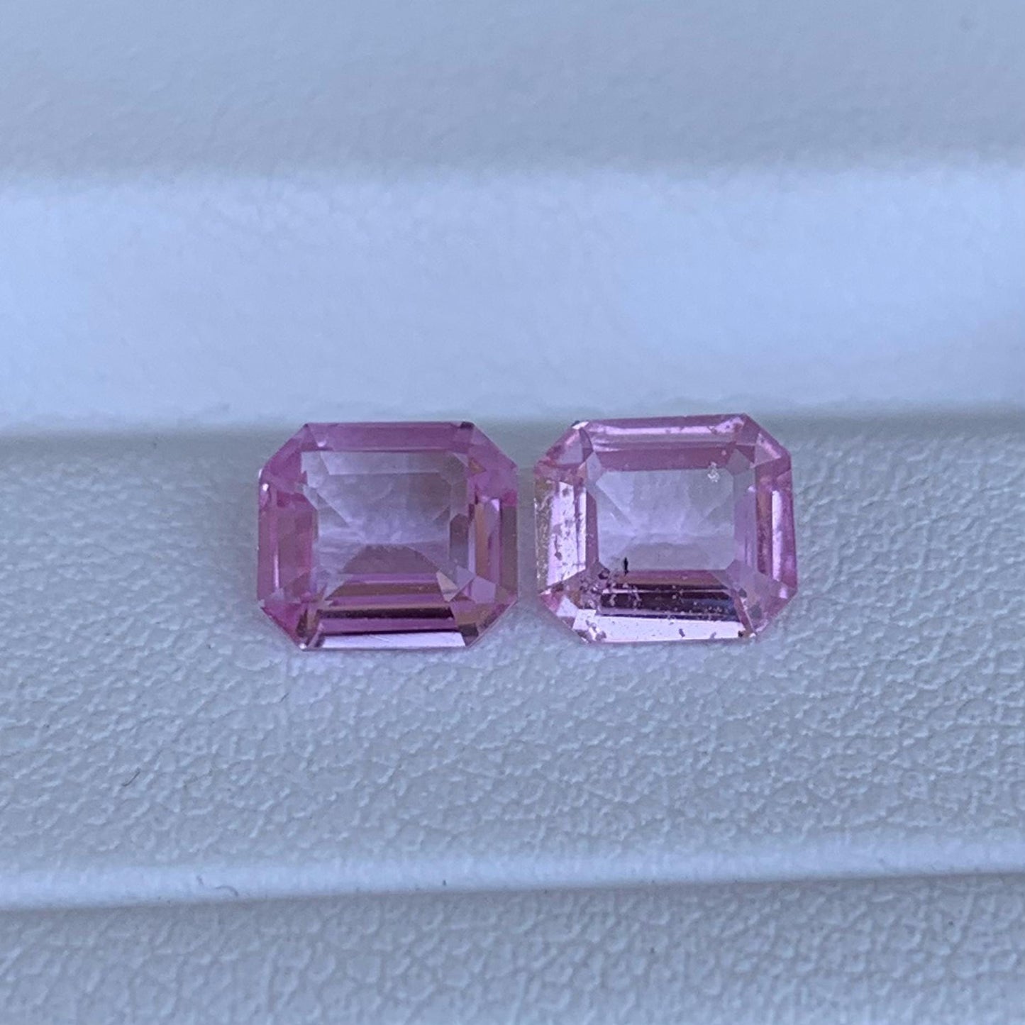 Natural Pink Sapphire Pair 2.27ct- (UH) - Baza Boutique