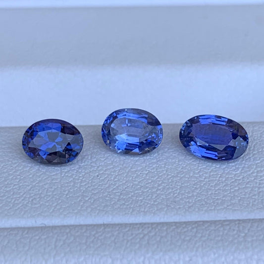 Natural Blue Sapphire Lot 1.89ct - 3Pcs