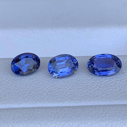 Natural Blue Sapphire Lot 1.89ct - 3Pcs