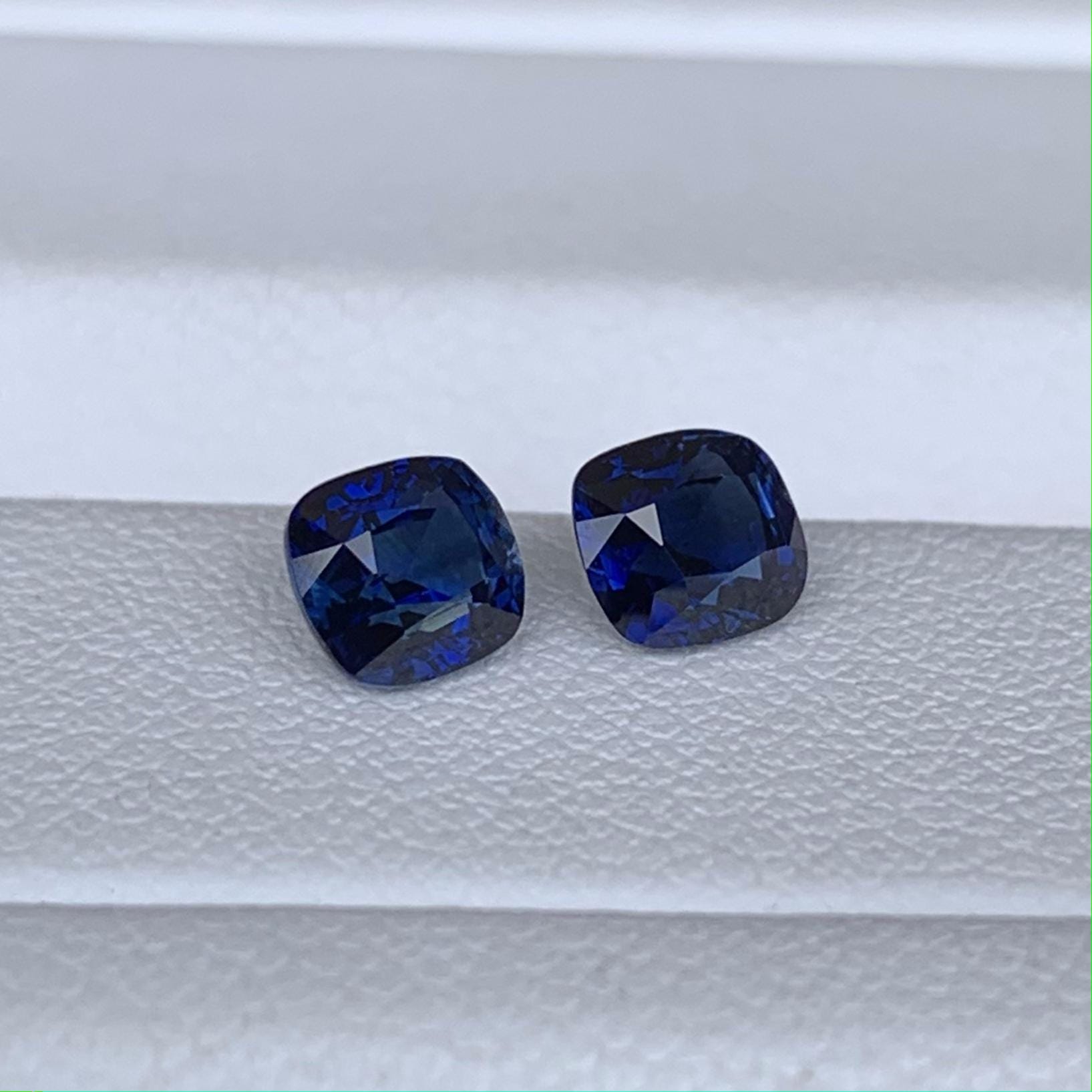 Natural Blue Sapphire Pair 1.40 - (H) - Baza Boutique