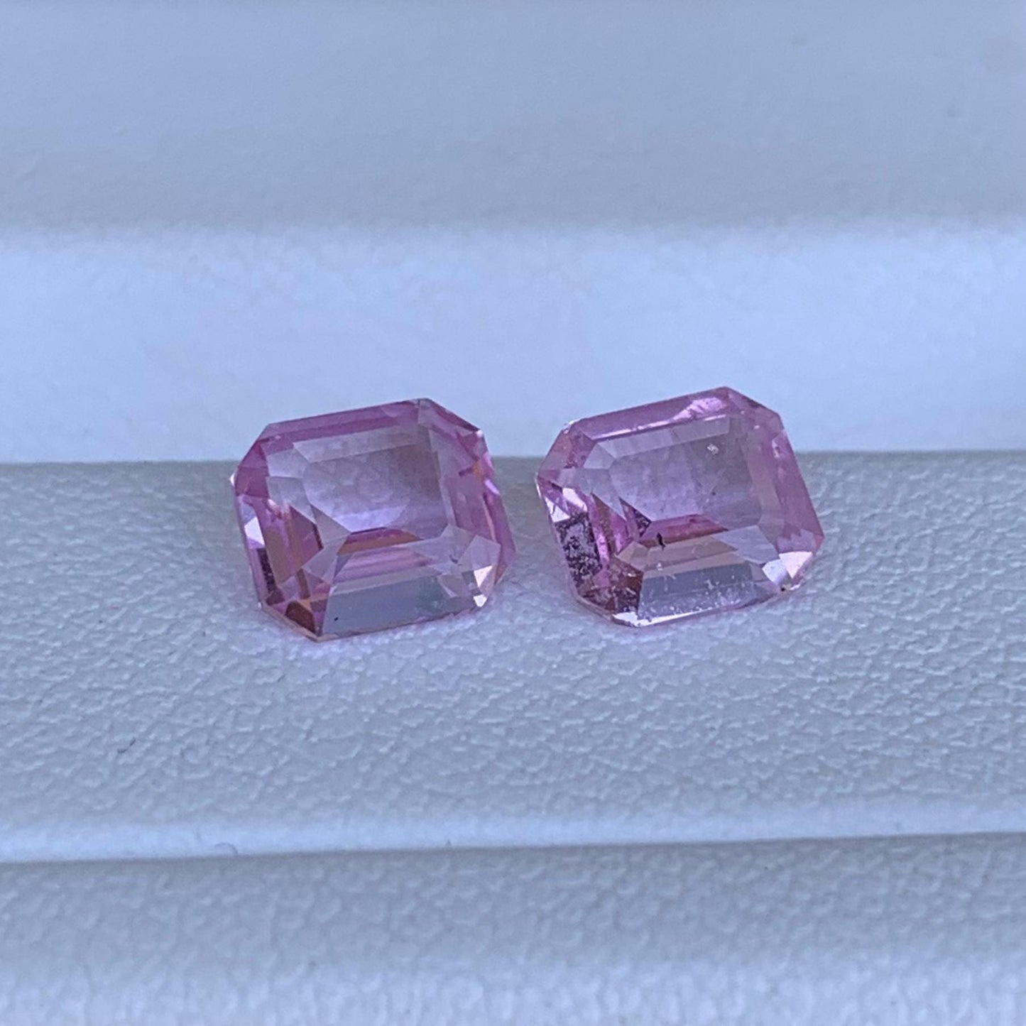 Natural Pink Sapphire Pair 2.27ct- (UH) - Baza Boutique